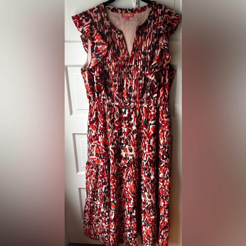 THML Abstract Patterned Dress XL